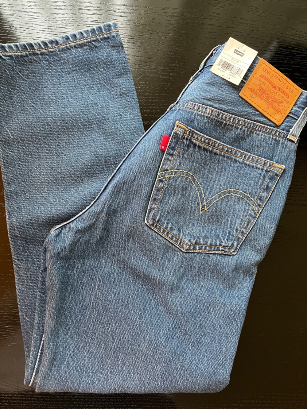 Levi's 501 Original Fit Cropped Lightweight Women’s Jeans size 25 NWT - Picture 4 of 9